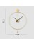 (Xxl) Gold Tiktok - Siyah 35CM Akrep Yelkovan , Modern Dekoratif Sarkaçlı Metal Duvar Saati 3