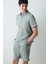Green Gümüş Rengi Gömlekli Pijama Takımı 1