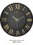 Roma Rakamlı Siyah Zeminli Duvar Saati 43 cm 3