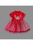 Fiyonklu Mickey Astarlı Etekli Kız Bebek Tütü Elbisesi Kırmızı 2