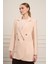 Ftz Kadın Tek Kruvaze Ceket Beige 31066 5