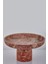 Evza Traverten Ayaklı Sunum Tabağı Kırmızı 29*29*16 cm 2