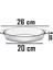 Luxury 59724 Borcam Oval Meze Güveç Sunum Fırın Kabı Tepsisi 26CM 1 Adet 3