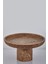 Evza Traverten Ayaklı Sunum Tabağı Kahverengi 29*29*16 cm 2