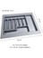 Luxury 2li Set 62X49 cm Düzenleyici 62 cm Kepçelik & 62 cm Kaşıklık (57X40 cm E Kesilebilir)Organizer Çeyiz 1 Adet 4