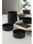 Luxury Mat Siyah Stackable Çorba Kasesi 14 cm 6 Adet 1 Adet 1