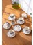 Luxury Ethnic Mix New Bone 6 Kişilik Kahve Fincan Takımı 90 ml 1 Adet 1