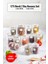 Luxury 12'li Barok Yuvarlak 2 Boy Kavanoz Seti & Saklama Kabı & Erzak Kabı 6*500 ML,6*250 Ml) 1 Adet 1