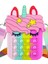 Luxury Okul Pop It Unicorn Silikon Yumuşak Karışık Renkli 1 Adet 1