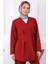 Bordo Yan Bağlamalı Tunik Pantolonlu Takım 4