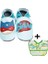 Ikili Set, 6-18AY Iplay Mama Önlüğü ve 0-6AY Bebek Superhero Baby Blue El Yapımı Hakiki Deriden Patik 1