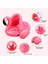 Luxury Flamıngo Baby Float Bebek Yüzme Simidi Güneşlikli Kapanır Açılır Flamingo Pembe 1 Adet 4