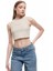 Bisiklet Yaka Kolsuz Dar Kesim Crop Basic Atlet 2