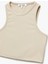 Bisiklet Yaka Kolsuz Dar Kesim Crop Basic Atlet 5
