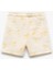 Palmiye Baskılı Beli Bağcıklı Pamuklu Şort 2