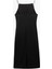 Slim Fit Krep Scuba Kumaş Yırtmaçlı Ince Askılı Halter Yaka Elbise 2