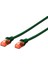 Cat 6 U-Utp Patch Cord, Cu, Lszh Awg 26/7, Length 0.25 M, Color Green 2