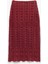 Pamuklu Slim Fit Ajurlu Midi Boy Kroşe Etek 2