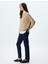 Slim Straight Fit Normal Bel Düğmeli Cepli Kot Pantolon - Slim Straight Jean 1
