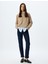 Slim Straight Fit Normal Bel Düğmeli Cepli Kot Pantolon - Slim Straight Jean 2