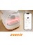 AV-CB02W Akıllı Otomatik Kedi Tuvaleti App Kontrol Koku Yapmayan Kum Kabı 5