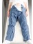 Adaptif Cırt Cırtlı Denim Mavi Yatan Hasta Bakım ve Tedavi Pantolonu 3