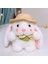Puding Tavşan Peluş Bebek Küçük Beyaz Tavşan Yakalama Makinesi Bebek Çocuk Bebek Bebek (Yurt Dışından) 2