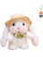 Puding Tavşan Peluş Bebek Küçük Beyaz Tavşan Yakalama Makinesi Bebek Çocuk Bebek Bebek (Yurt Dışından) 4