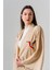 Kimono Camel Rengi Uzun Kuş Desenli Nakışlı 1