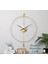 50 cm Gold Tiktok - Siyah 35 cm Akrep Yelkovan - Modern Dekoratif Sarkaçlı Metal Duvar Saati 1