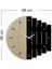 Dekoratif Modern Ahşap Duvar Saati Ritim 5