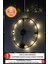 LED Işıklı Modern Duvar Saati Sessiz Dekoratif Modern Siyah Duvar Saati -Rgb Renkli 40X40CM 5