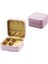 Mini Fermuarlı Takı Kutusu - Çanta Suni Deri 4 Bölme+6 Yüzüklük+3 Küpelik+File =10X10CM - Y:5cm (4887) 1