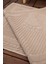 Leoline %100 Pamuk Premium 2'li Ayak Havlusu - Kahve 4
