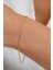 14 Ayar Altın Unisex Ince Palmiye Zincir Bileklik 4