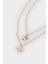 Kadın 2'li Gold Kolye E8068AXNS 2