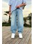 Arka Kemer Detaylı Baggy Jean 1