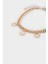 Kadın Beyaz Çiçekli Kalın Zincir Gold Kolye E8306AXNS 2