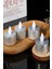 Dekoratif 4 Adet LED Tealight Mum Alev Efektli LED Işıklı Mum Dekor Alevsiz Mum 1