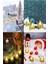 Dekoratif 4 Adet LED Tealight Mum Alev Efektli LED Işıklı Mum Dekor Alevsiz Mum Altın Renk 5