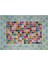 Modern El Dokuma Patchwork Halı Mozaik Detaylı Açık Mavi 4 m2 Ölçü;170 x 240 1