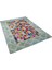 Modern El Dokuma Patchwork Halı Mozaik Detaylı Açık Mavi 4 m2 Ölçü;170 x 240 2