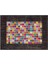 Modern El Dokuma Patchwork Halı Mozaik Detaylı Siyah 4 m2 Ölçü;170 x 240 1