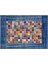 Modern El Dokuma Patchwork Halı Mozaik Detaylı Mavi 4 m2 Ölçü;170 x 240 1