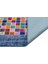 Modern El Dokuma Patchwork Halı Mozaik Detaylı Mavi 4 m2 Ölçü;170 x 240 4