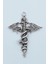 Kılıç Yılan Yarasa Kolye Ucu - Antik Gümüş Kaplama - Kod:22 1