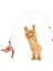 2 Adet Kedi Oyun Oltası 90 cm Renkli Tüylü Kedi Oyuncağı 2