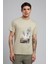 Montay Erkek O Yaka T-Shirt Bej 2