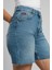 Bund 2 Kadın Jean Şort Denim 2