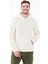 Oliver Erkek Kapüşonlu Sıfır Yaka Sweatshirt Beyaz 3